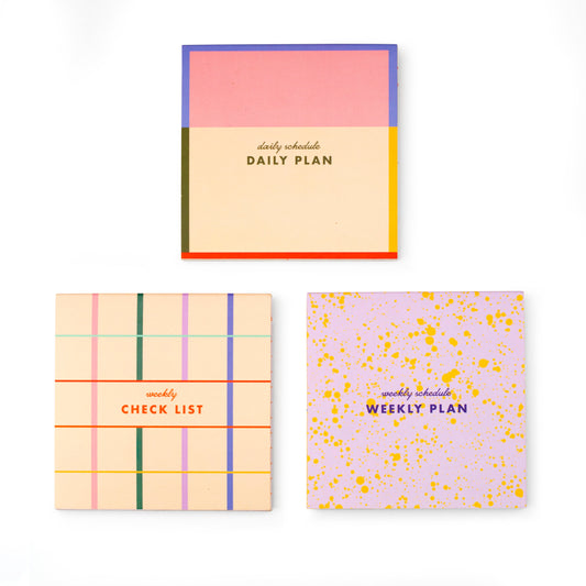 Inkerie Set of 3 Sticky Note Memo Pads